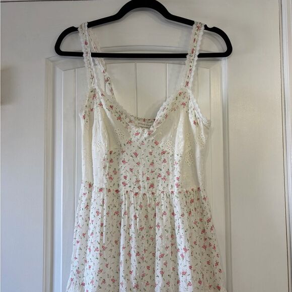 Altar'd State White and Pink Floral Dress Women's Size Small - Picture 2 of 12
